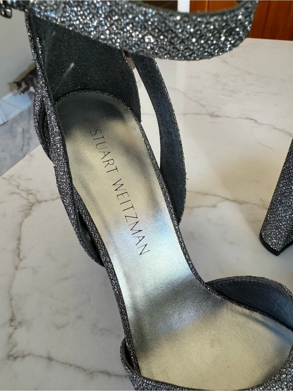 Stuart Weitzman glamorous gunmetal